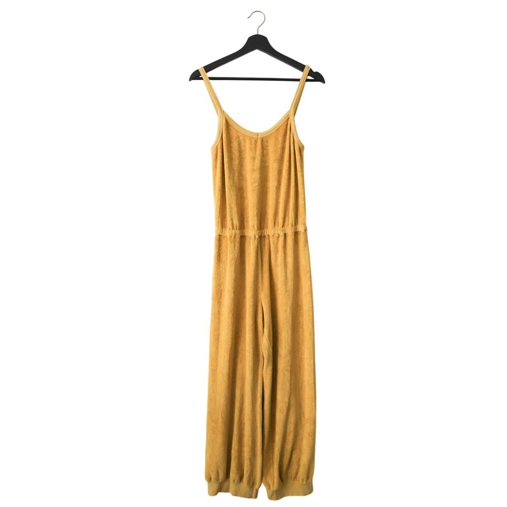 Suzie Kondi Giorgi Velour V-Neck Spaghetti Strap Jumpsuit Women's Size Small